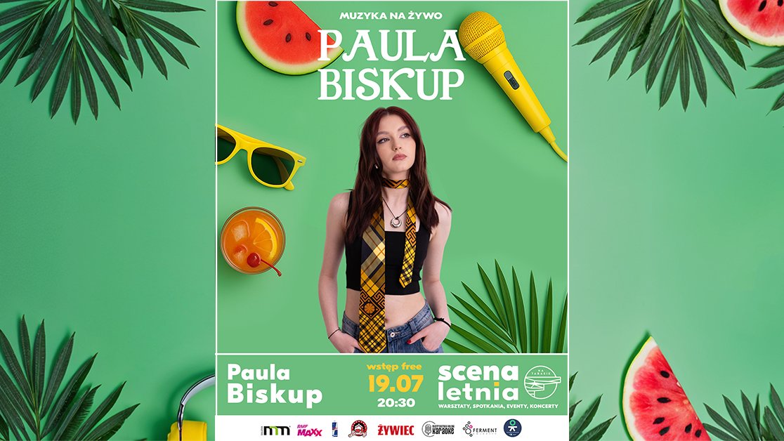 Plakat do koncertu Pauli Biskup