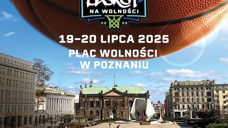 Plakat do turnieju koszykówki 3x3