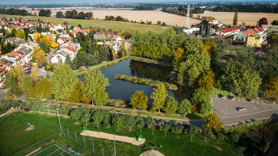 Poglądowa wizualizacja zbiornika retencyjnego