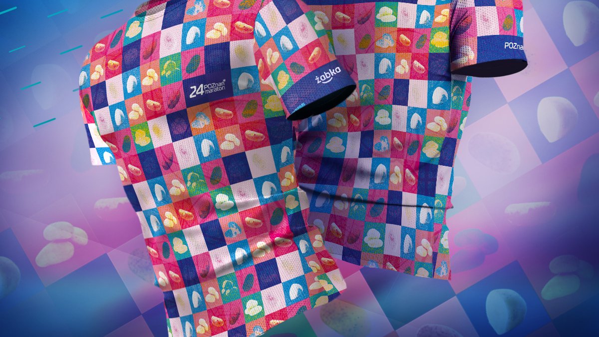 Koszulka na maraton z pyrami