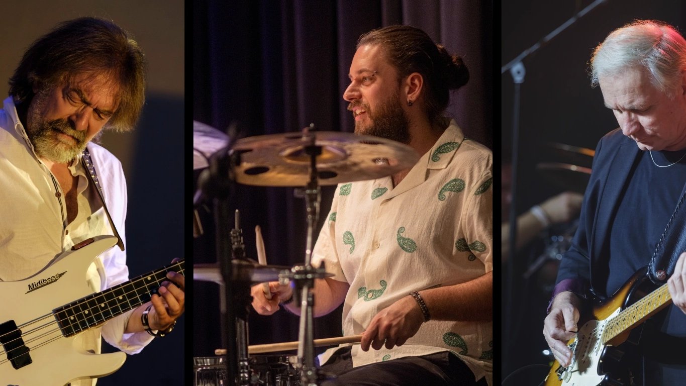 Kolaż trzech zdjęć jazzowych muzyków