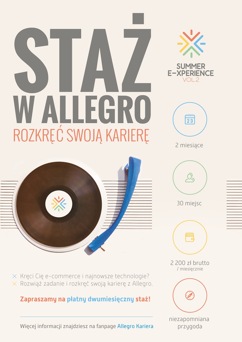 Rozkręć swoją karierę - aplikuj na staż w Allegro - grafika artykułu
