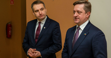 Na zdjęciu Mariusz Wiśniewski, zastępca prezydenta Poznania oraz Wasyl Zwarycz, ambasador Ukrainy w Polsce.