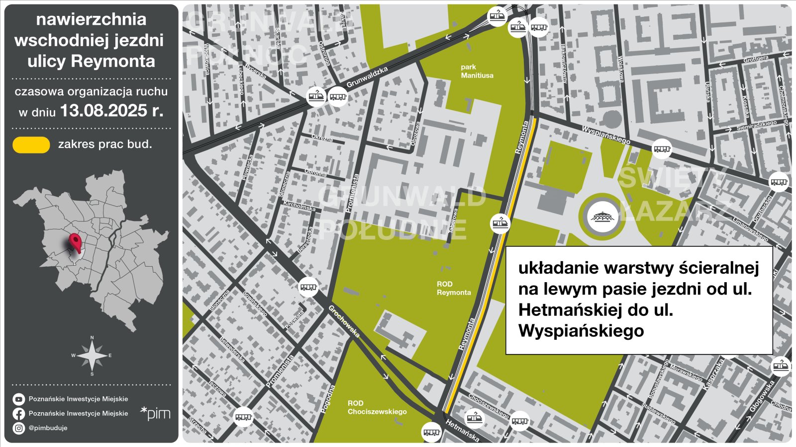 Mapka z informacją jak jeździć.