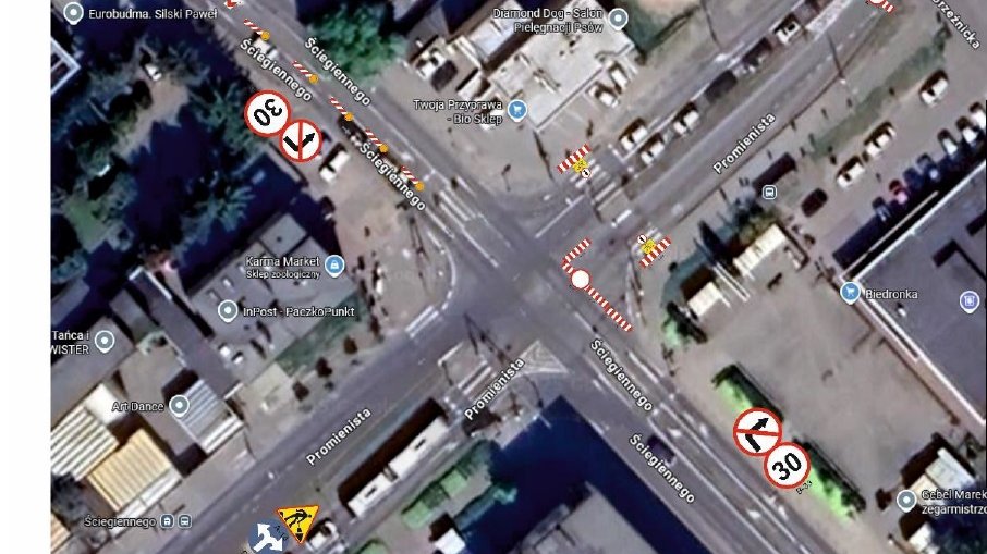 Schemat organizacji ruchu