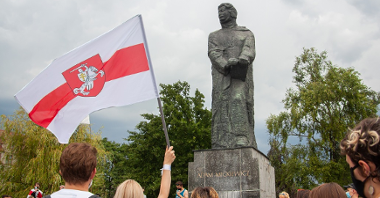 Manifestacja solidarności z wolnościowymi dążeniami Białorusi (Poznań, sierpień 2020 r.), fot. Kseniya Golubova
