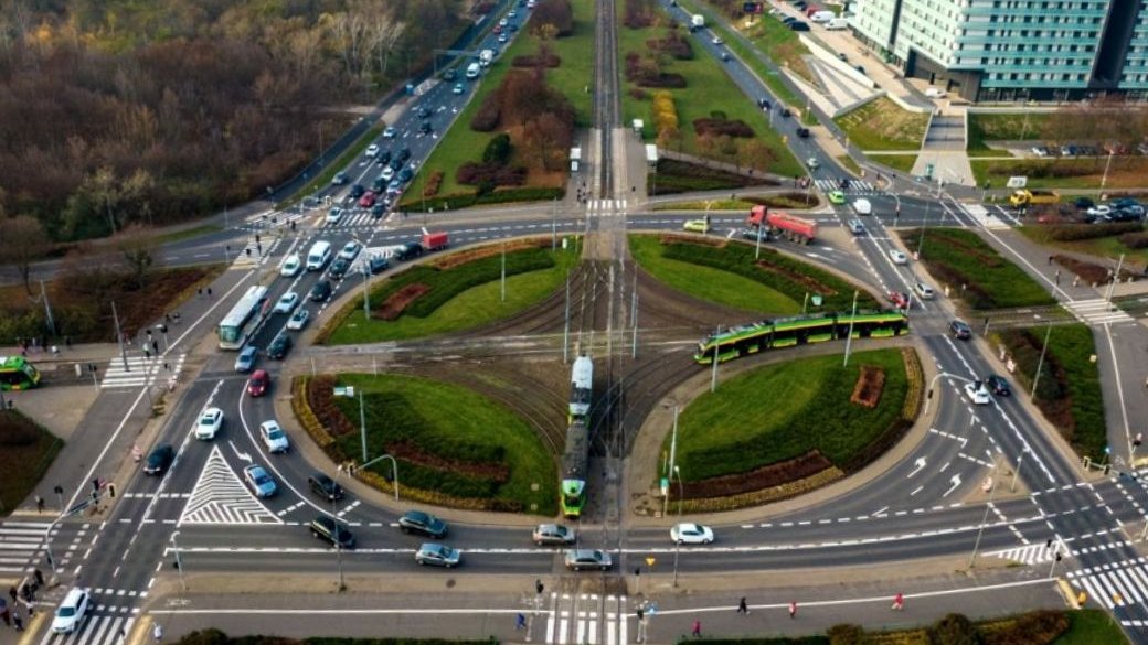 Rondo Starołęka z powietrza