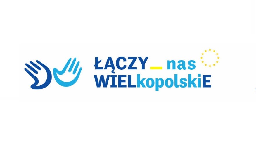 Obrazek przedstawia logo plebiscytu i jego nazwę, która brzmi Łączy nas Wielkopolskie". - grafika artykułu