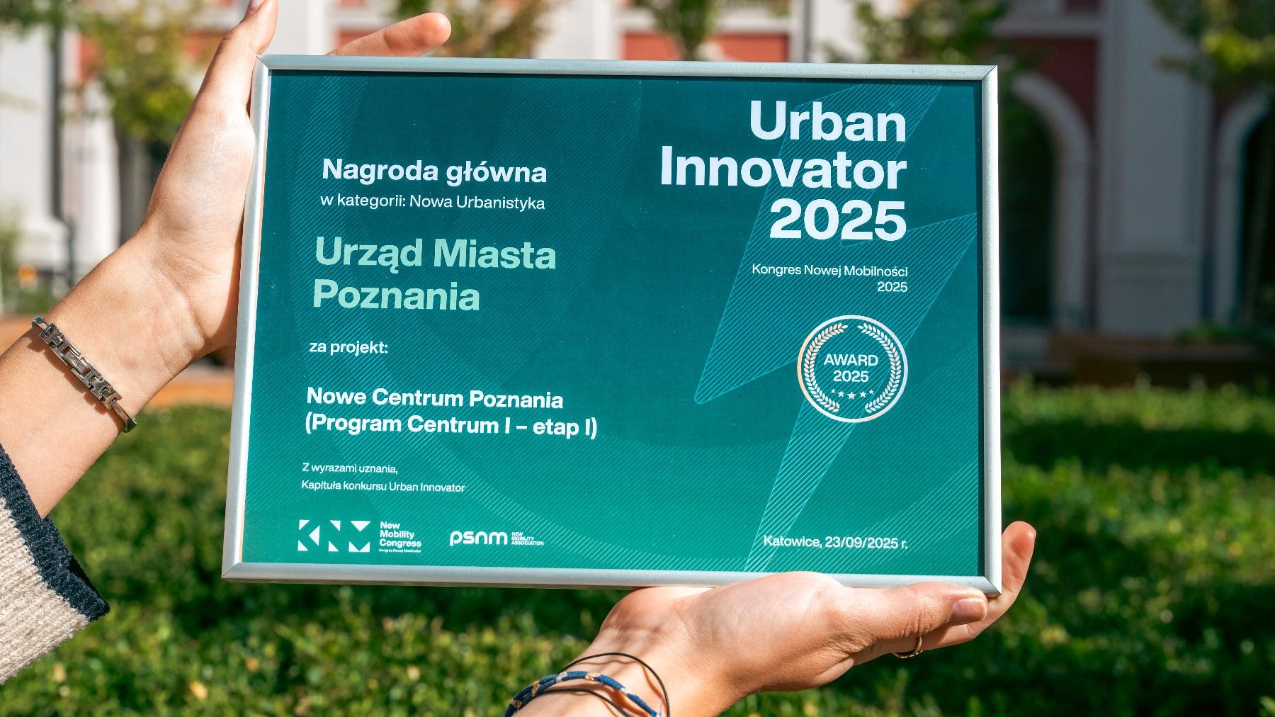 Nagroda Urban Innovator w kategorii "Nowa Urbanistyka"