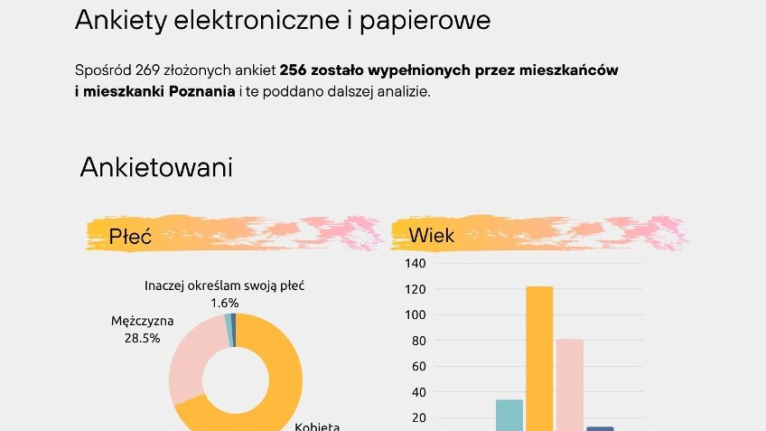 Druga strona grafiki informacyjnej - informacje o ilości uczestników, ich płci i wieku