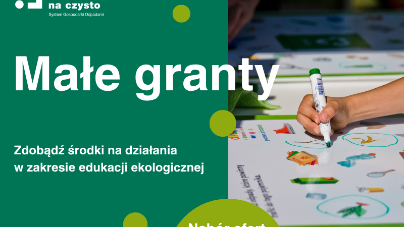 Grafika przedstawia informację dotyczącą rozpoczęcia naboru wniosków na przeprowadzenie edukacji ekologicznej