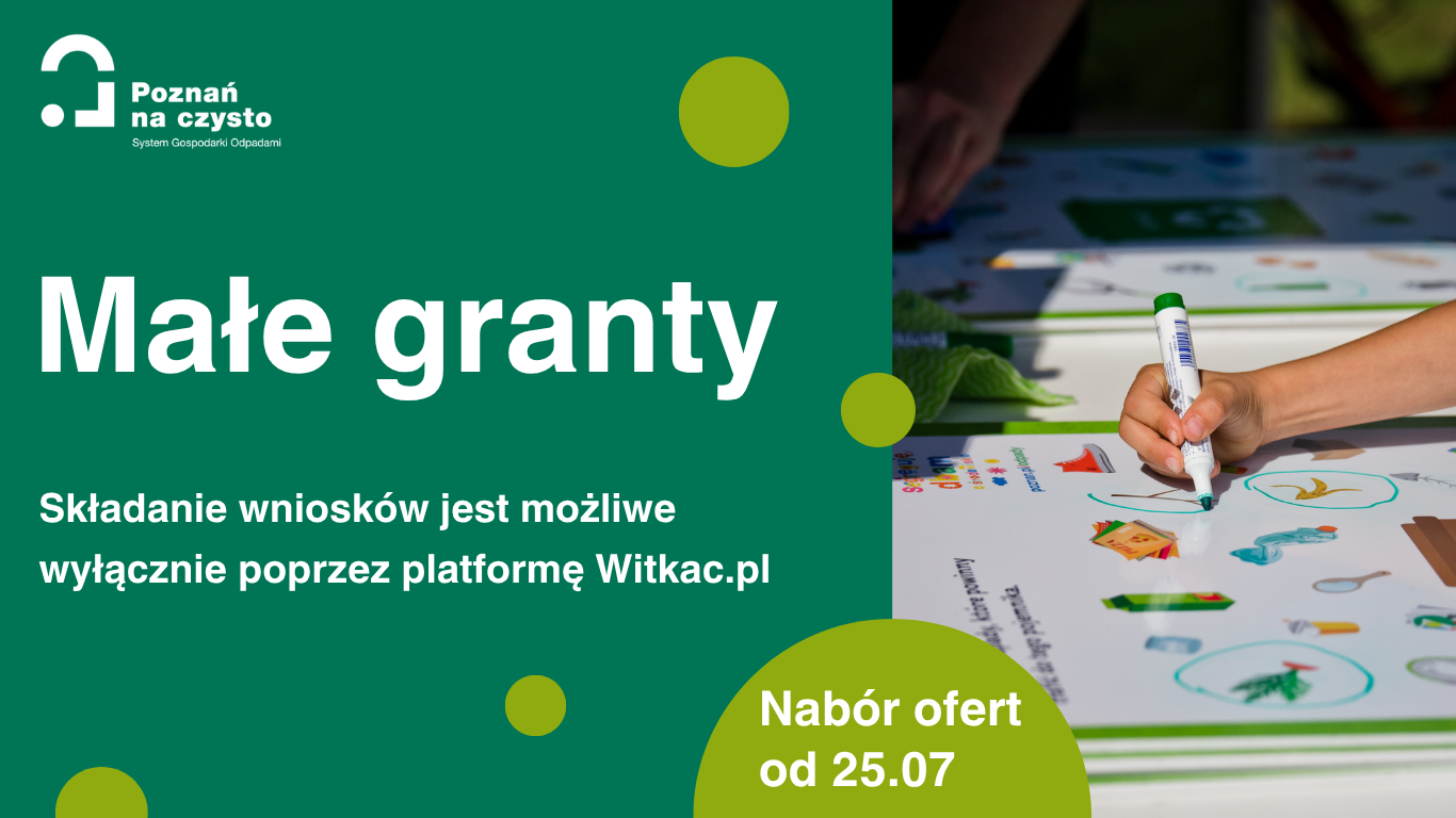 Grafika przedstawia informację dotyczącą rozpoczęcia naboru wniosków na przeprowadzenie edukacji ekologicznej - grafika artykułu