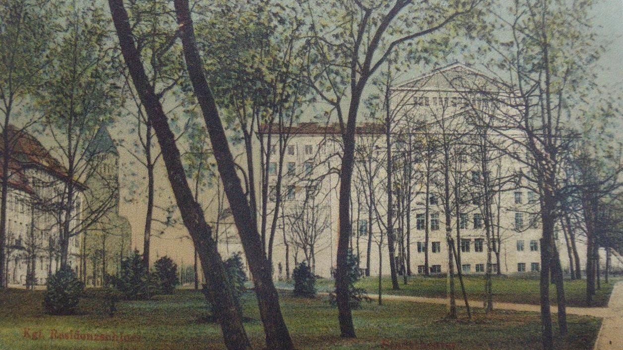 Park Wieniawskiego w 1914 r. - fotokopia pocztówki