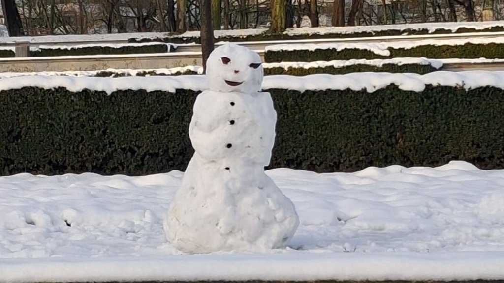 Bałwan w Rossarium na Cytadeli