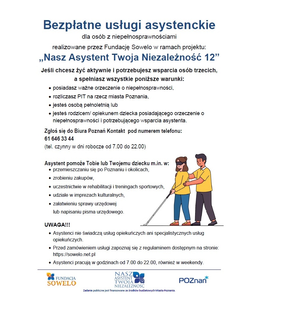 Plakat informujący o projekcie