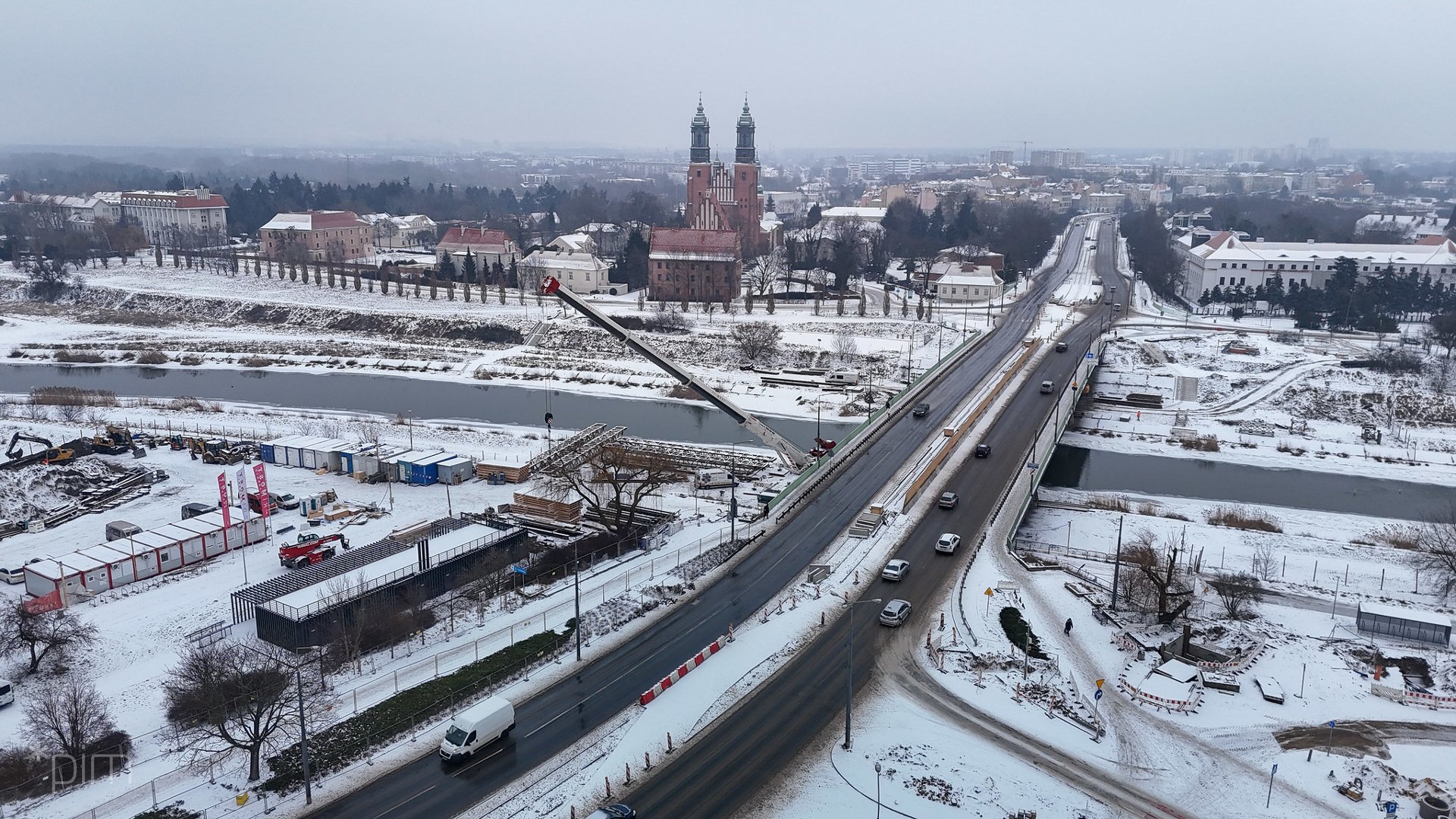 Widok na most Chrobrego przed przebudową
