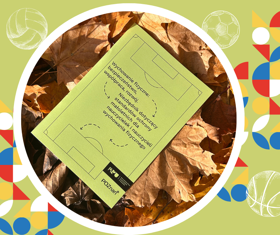 zdjęcie broszury - niezbędnik - standardy ochrony małoletnich dla nauczycielek i nauczycieli na lekcjach WF