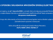 Zmiana sposobu składania wniosków drogą elektroniczną.