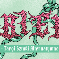 Stylizowany napis Obiekt Festiwal Sztuki Alternatywnej.