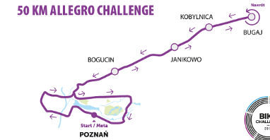 Bike Challenge - Mapa 50 km