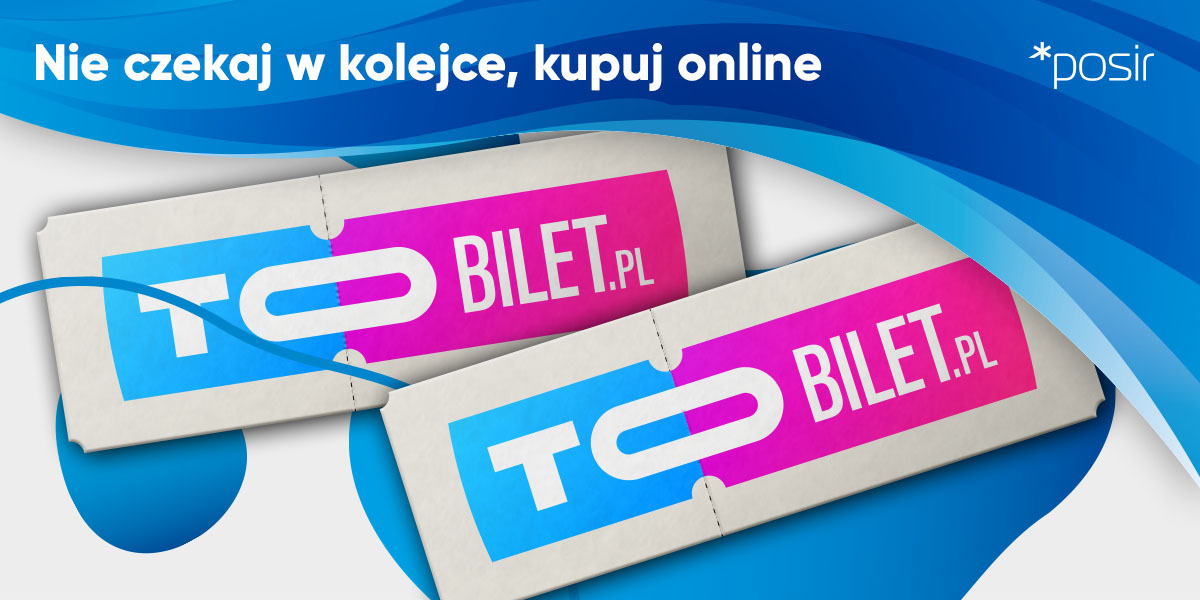 Na baseny letnie POSiR kupisz bilet online przez platformę ToBilet.pl - grafika artykułu