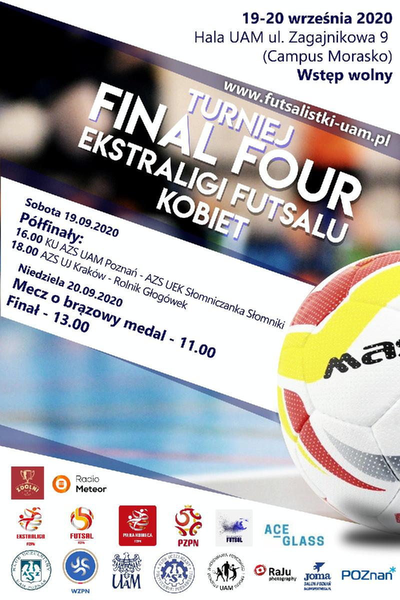 Plakat Final Four Ekstraligi Futsalu kobiet - grafika artykułu