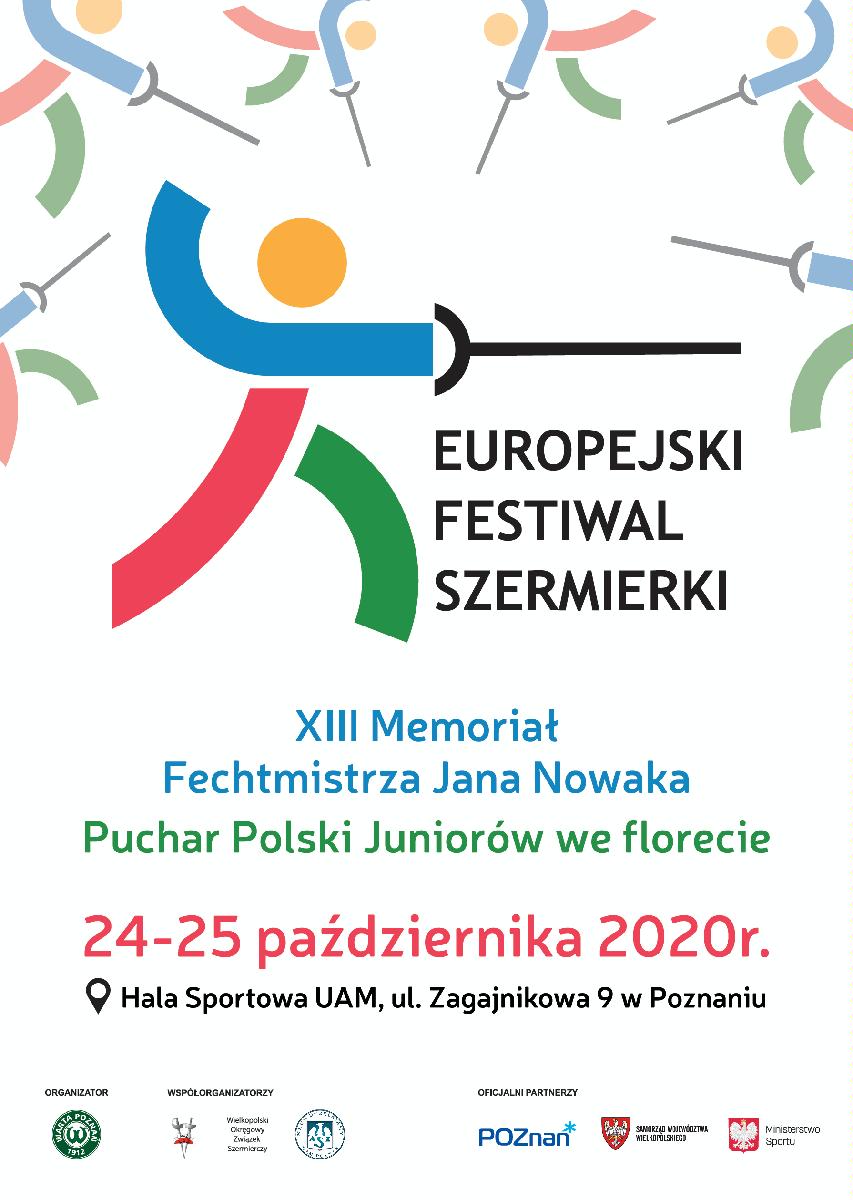 Europejski Festiwal Szermierki plakat - grafika artykułu