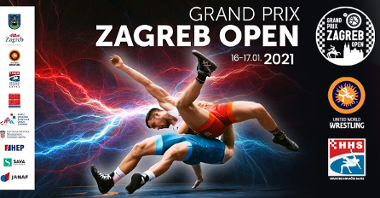 Plakat Międzynarodowego Turnieju Zapaśniczego Zagreb Open 2021, fot. KS Sobieski Poznań