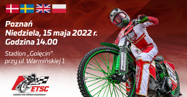 Plakat promujący Enea European Team Speedway Championship, informacje z plakatu zawarte w tekście