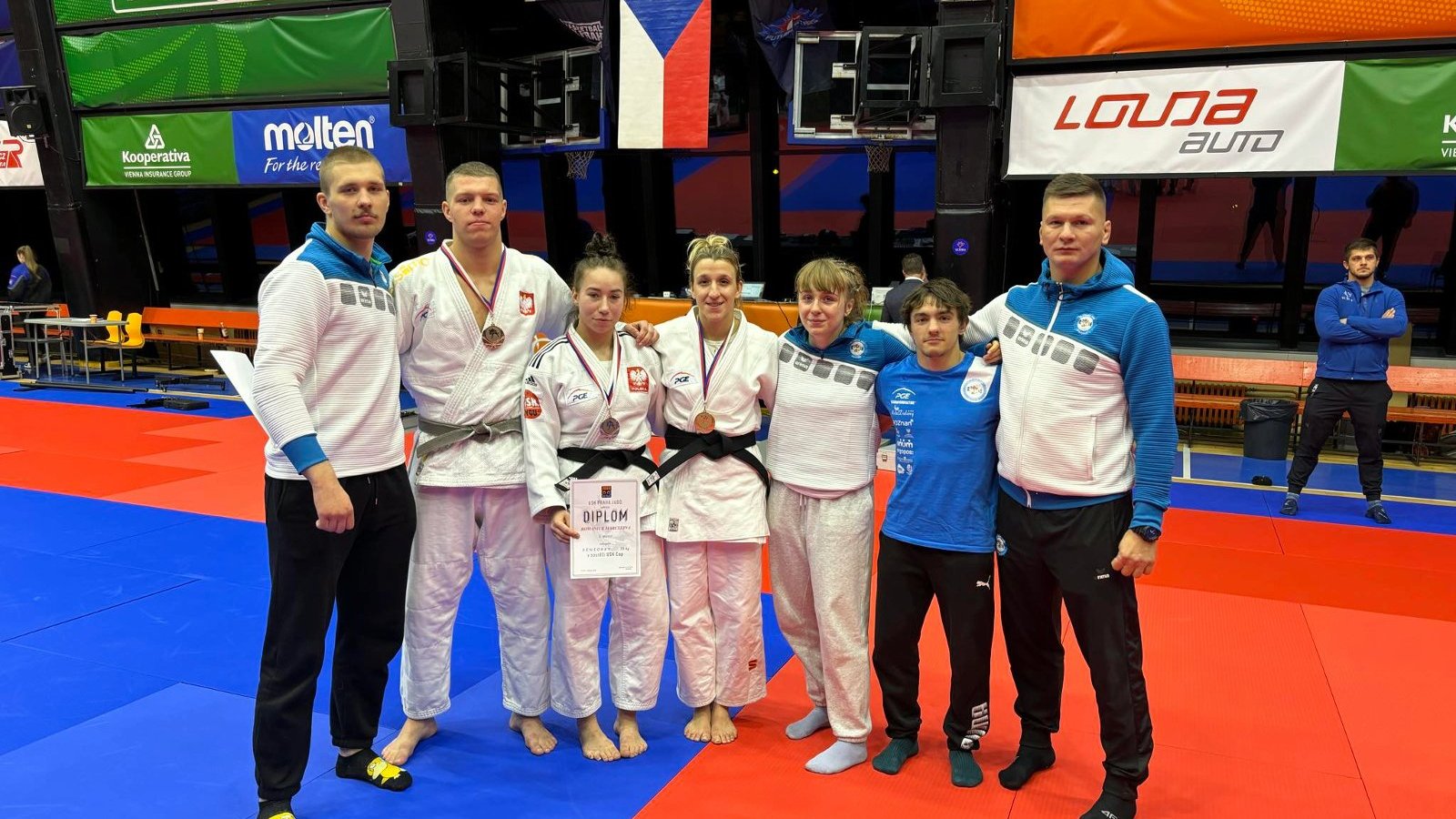 Zawodnicy Akademii Judo na podium międzynarodowych zawodów w Pradze, fot. PGE Akademia Judo