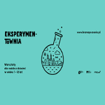 Plakat wydarzenia: czarne napisy na zielonym tle