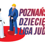 Logo Poznańskiej Dziecięcej Ligi Judo - dwóch judoków na macie