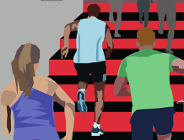 IV Bieg po schodach Collegium Altum