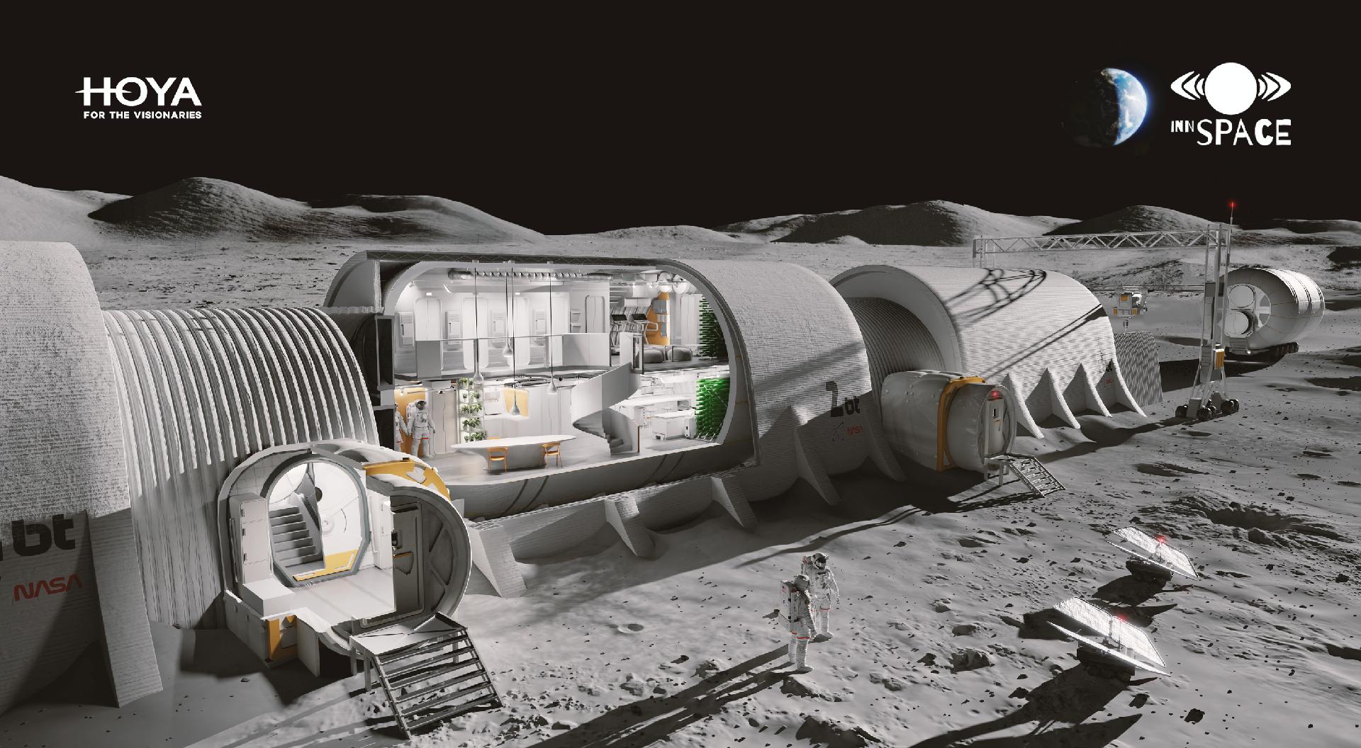 Zespół Innspace zdobył 4. miejsce w konkursie Moon Base Design Contest - grafika artykułu