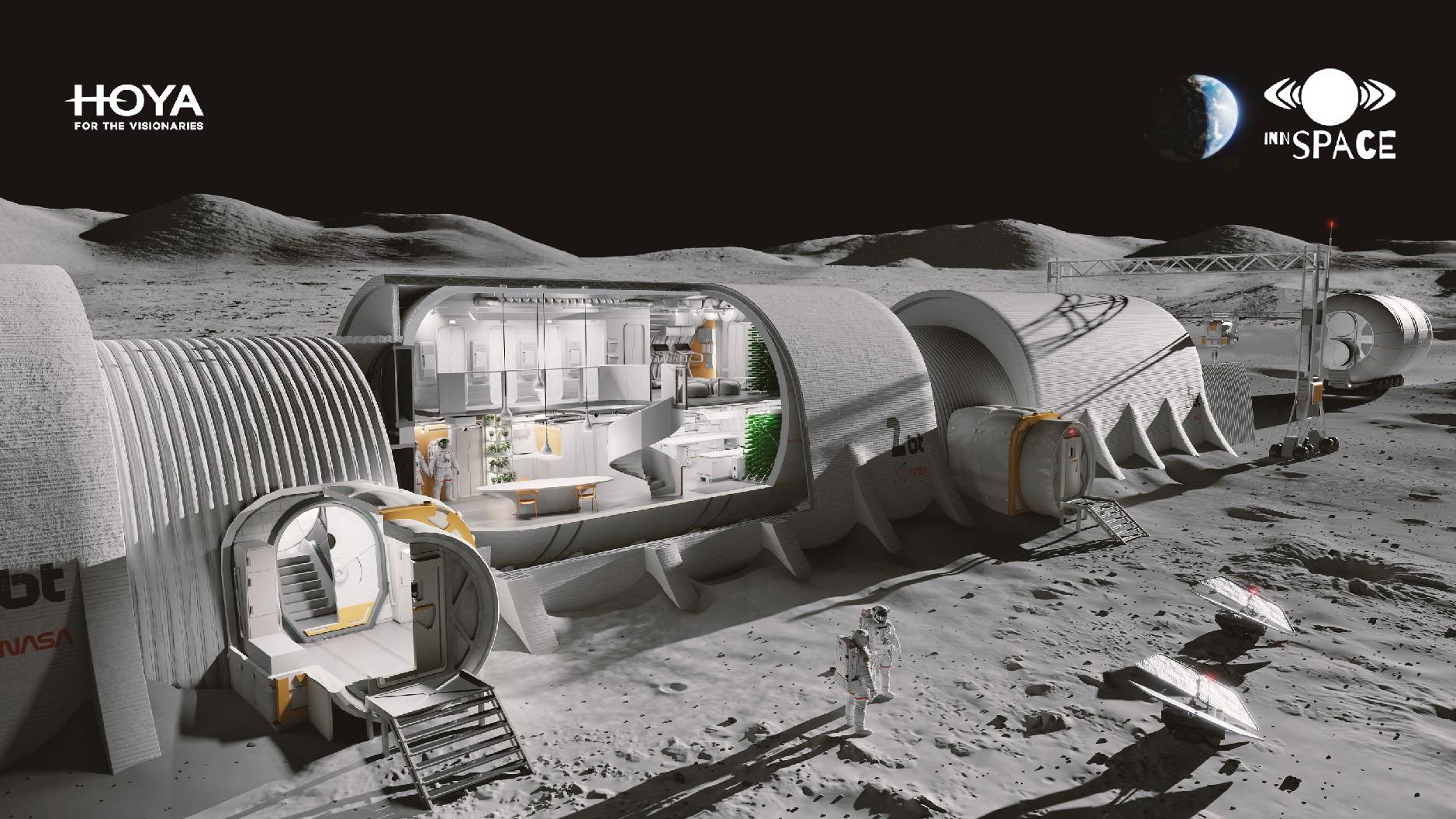 Zespół Innspace zdobył 4. miejsce w konkursie Moon Base Design Contest - grafika artykułu