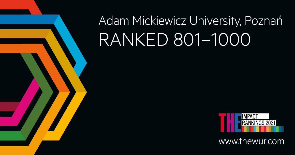 UAM w Times Higher Education Impact Rankings 2021 - grafika artykułu