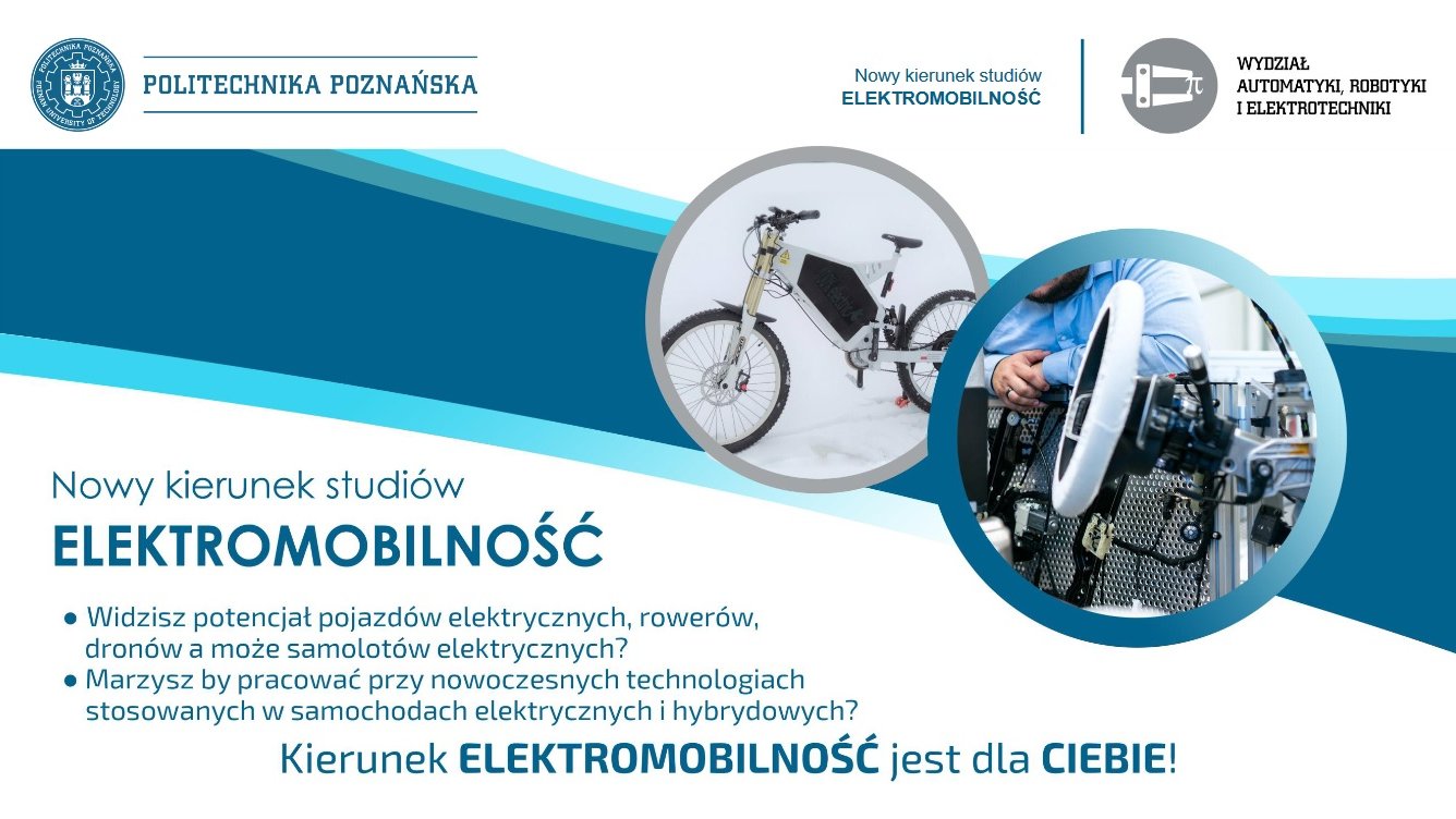 NOWY KIERUNEK STUDIÓW - ELEKTROMOBILNOŚĆ - grafika artykułu