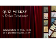 Quiz wiedzy o Oldze Tokarczuk