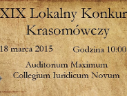 XIX Lokalny Konkurs Krasomówczy ELSA Poznań