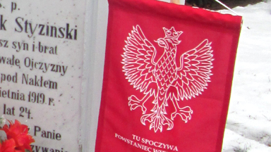 Grób powstańca - cmentarz przy ul. Głuszyna