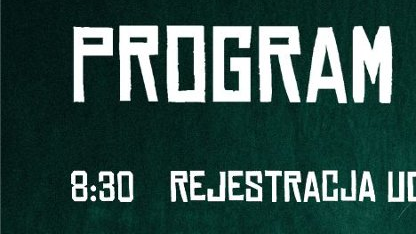 Program konferencji w formie plakatu