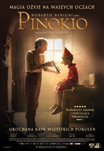 Plakat filmu Pinokio reż. Matteo Garrone (2019r.)