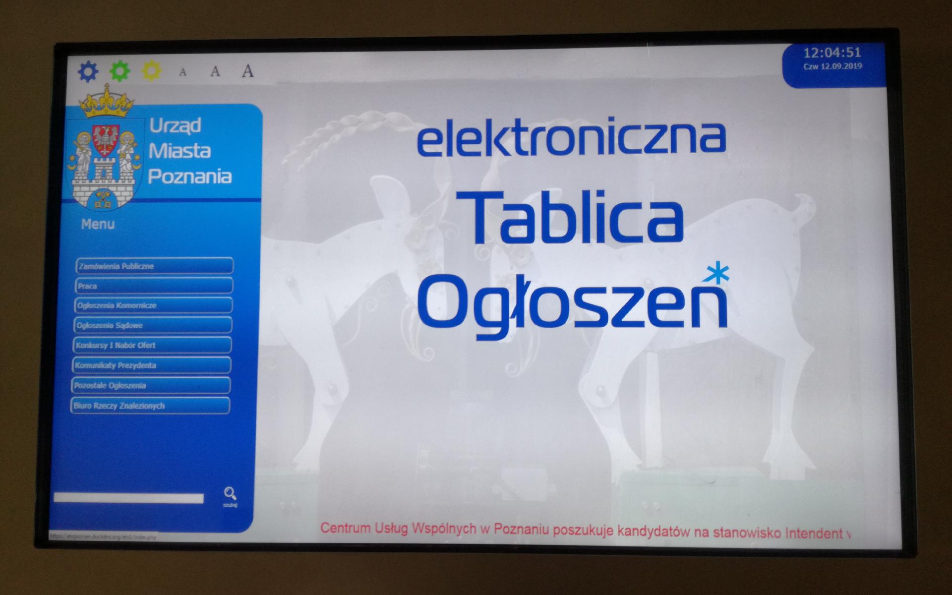 Elektroniczna Tablica Ogłoszeń