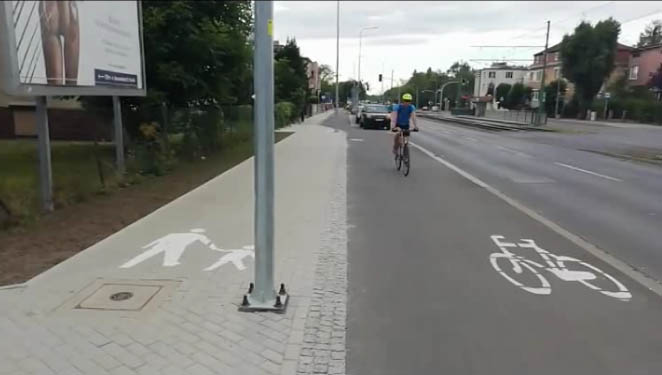 Droga rowerowa w ul. Grunwaldzkiej