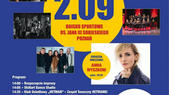 Poster of the event with information and image of the artists