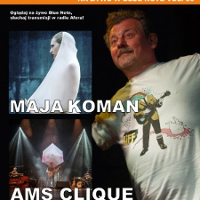 Zdjęcie prowadzącego i artystów z zespołów.