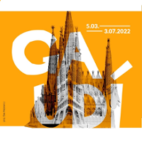 Na żółtym tle fragment katedry w Barcelonie jako grafika. Poza tym nazwa i daty wydarzenia.