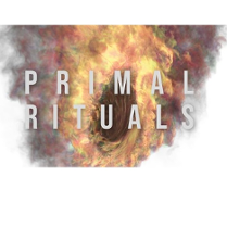 Baner promujący wydarzenie. Nazwa wydarzenia na płomieniach i dymie.