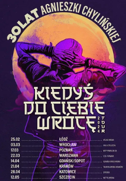 Baner promujący wydarzenie. Nazwa wydarzenia i data. Rysunek Artystki (widok od tyłu).
