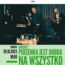 Baner promujący wydarzenie. Nazwa wydarzenia i zdjęcie artystów.